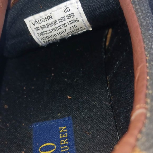 Polo by Ralph Lauren Men's Size 8 Gray Brown Sneakers Shoes - Picture 7 of 11